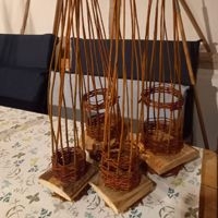 Foto von Windlichtern aus Weiden